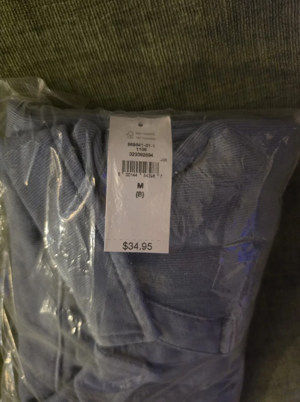 Gap Kids Medium Light Blue Kids's Long Sleeve Shirt.